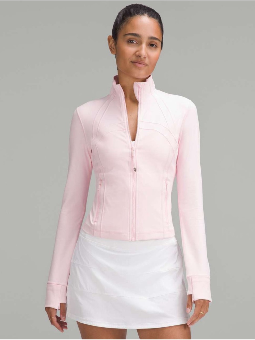 Lululemon Define Cropped Jacket *Nulu, Strawberry Milkshake, size 6